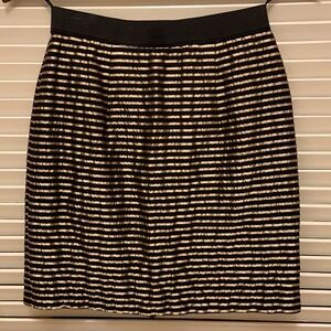 6. Ark & Co Skirt in Black and Gold
